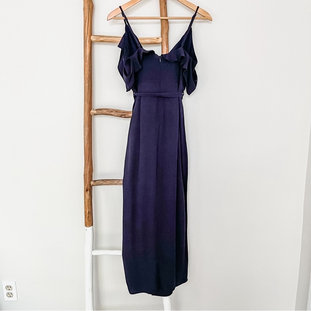 [Bardot] Ruffle Flutter Cold Shoulder Wrap Waist … - image 2